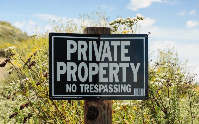Private property signage